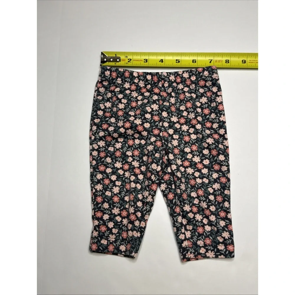 Carters Child of Mine Baby Girl Floral Bodysuit and Pants Set 0-3M‎ Navy Pink